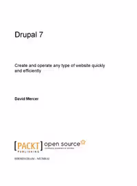 خرید و دانلود نسخه کامل کتاب Drupal 7 : create and operate any type of website quickly and efficiently