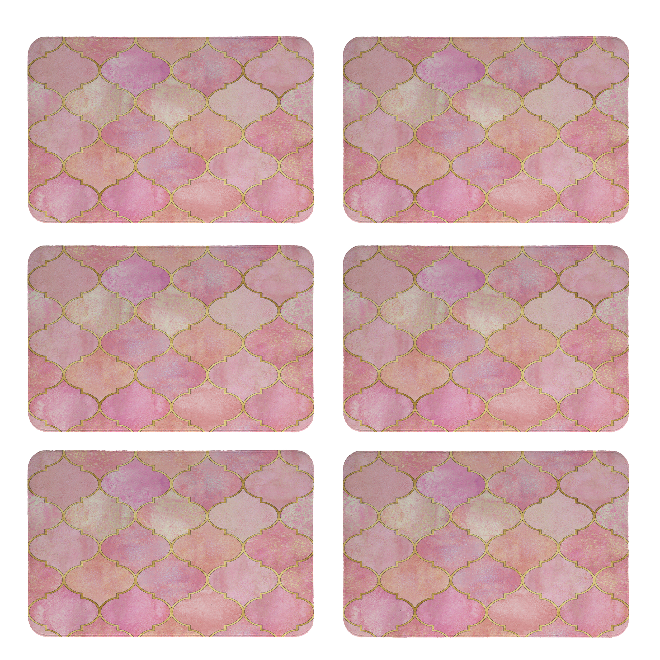 زیربشقابی طرح مدرن کد 8616 بسته 6 عددی