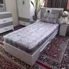 سرویس ملحفه مدل کشدار طرح ماکائو کد ni04058 یک نفره دو تکه