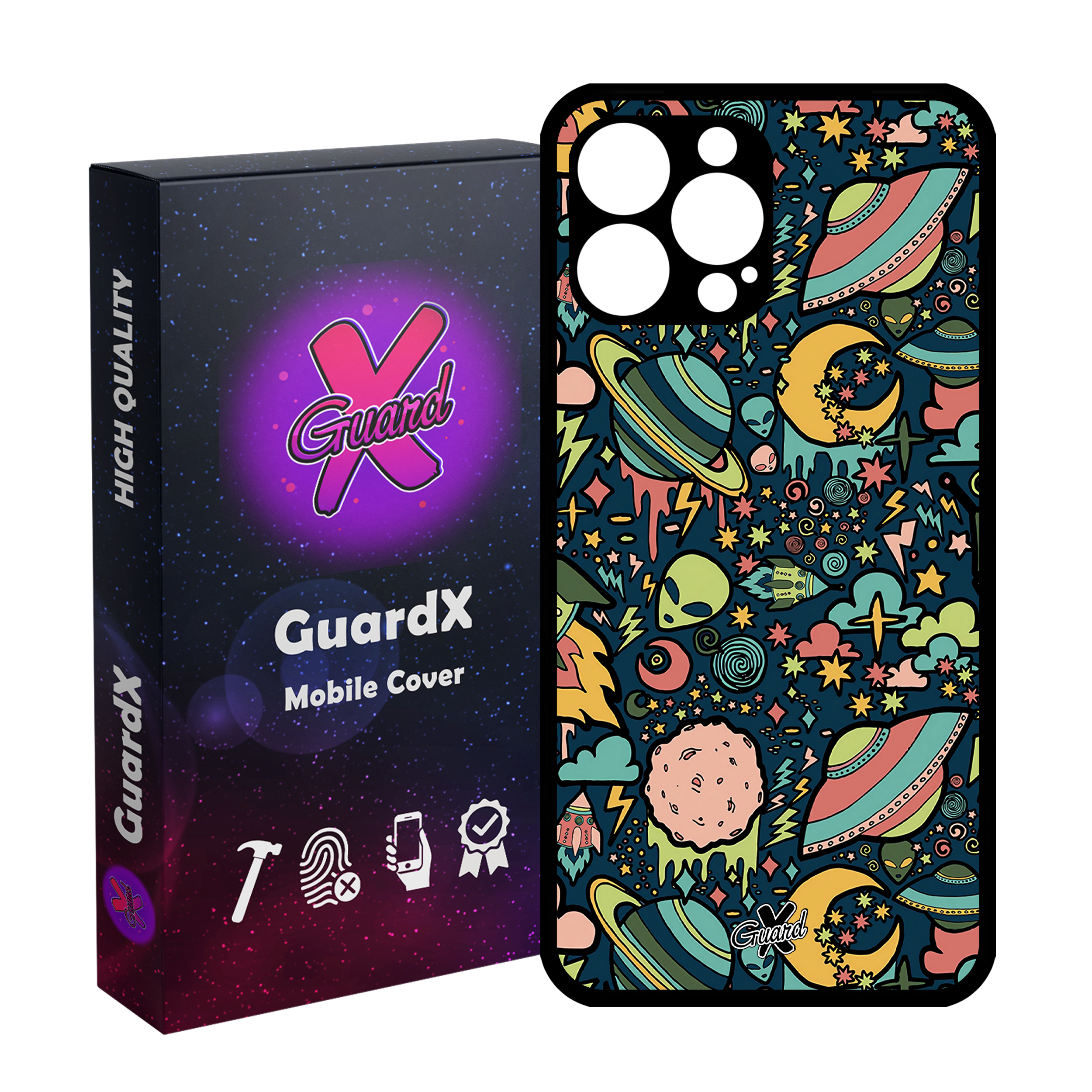 کاور گارد ایکس طرح Galaxy مدل Glass10191 مناسب برای گوشی موبایل اپل iPhone 12 Pro Max