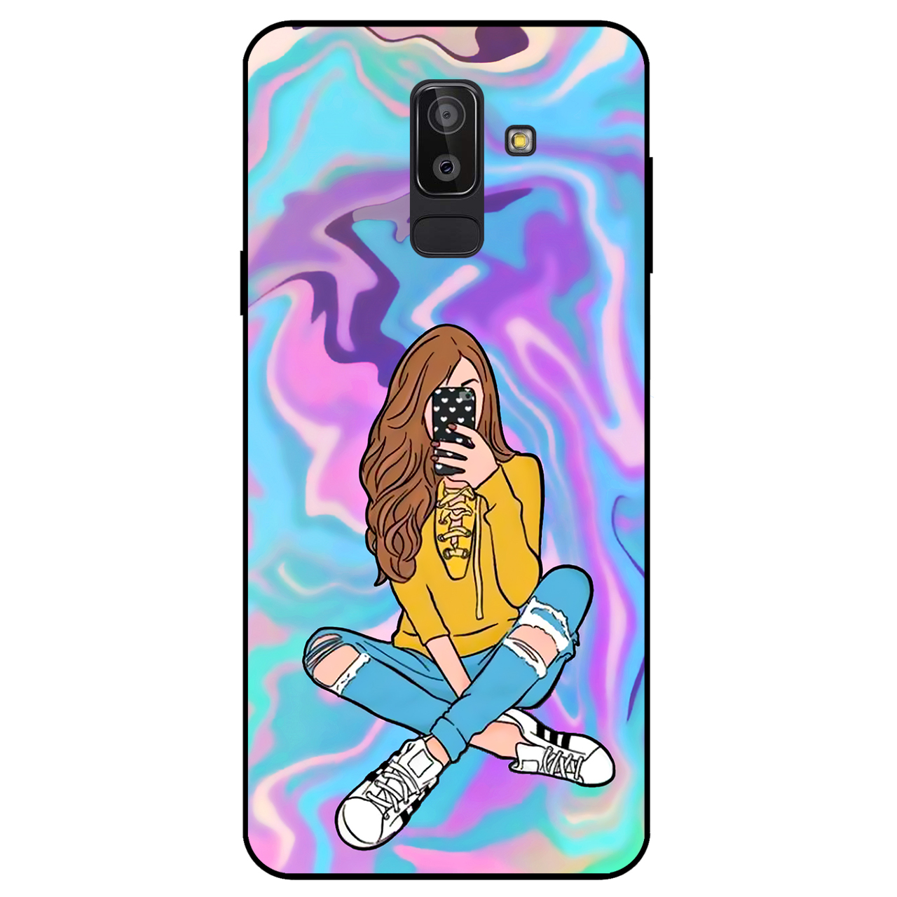 کاور مگافون کد 7592 مناسب برای گوشی موبایل سامسونگ Galaxy J8 2018