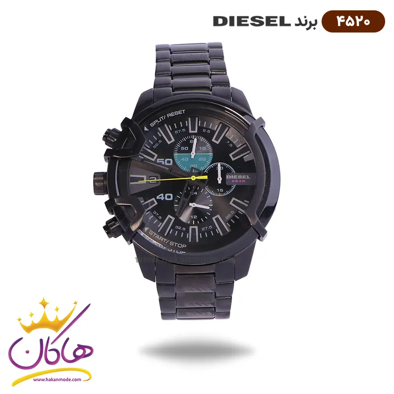 ساعت دیزل گریفد مشکی | کد 4520