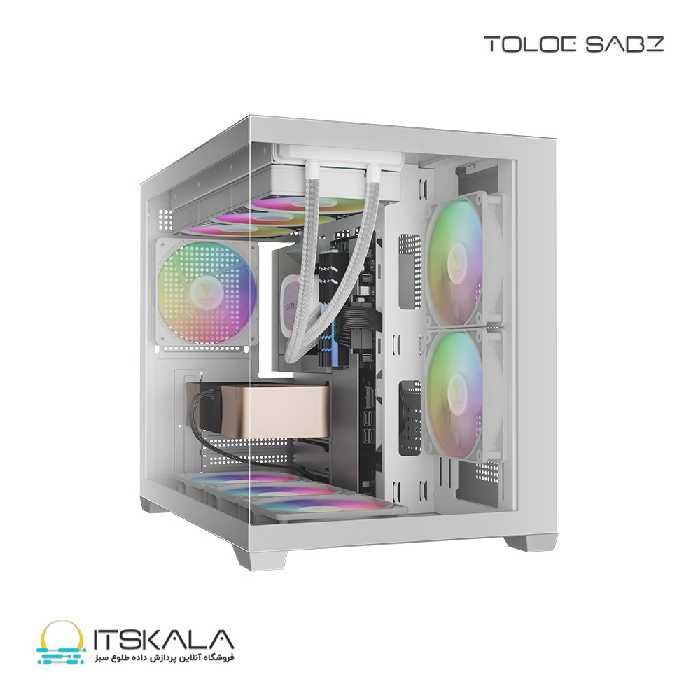 کیس گیم دیاس مدل AURA GC10M WH ARGB