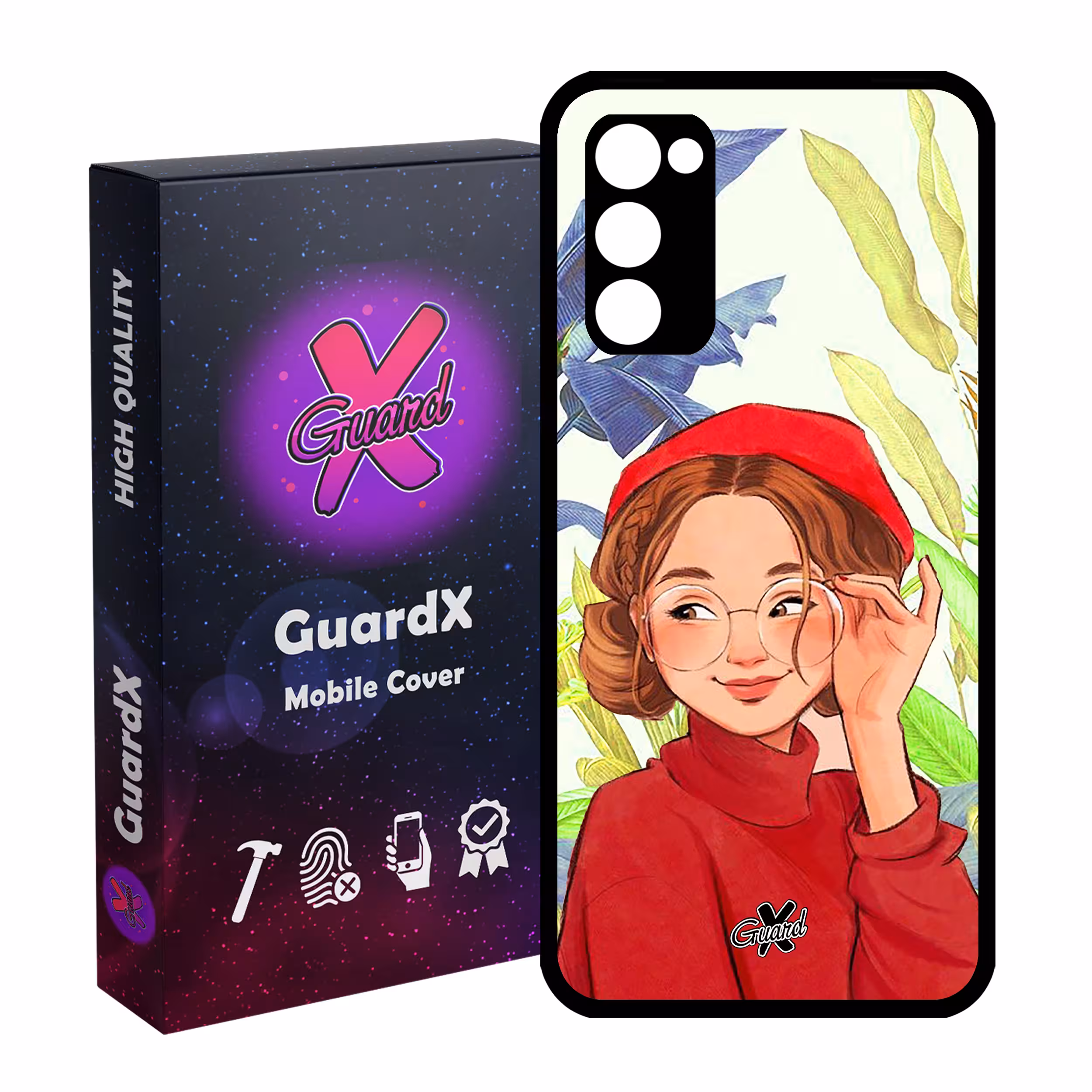 کاور گارد ایکس طرح دختر مدل Glass10328 مناسب برای گوشی موبایل سامسونگ Galaxy S20 FE