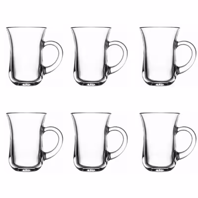 استکان پاشاباغچه سری Keyif کد55411 بسته 6 عددی