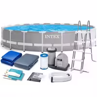 استخر پیش ساخته اینتکس آماده مدل برزنتی جهت شنا سایز 122*457