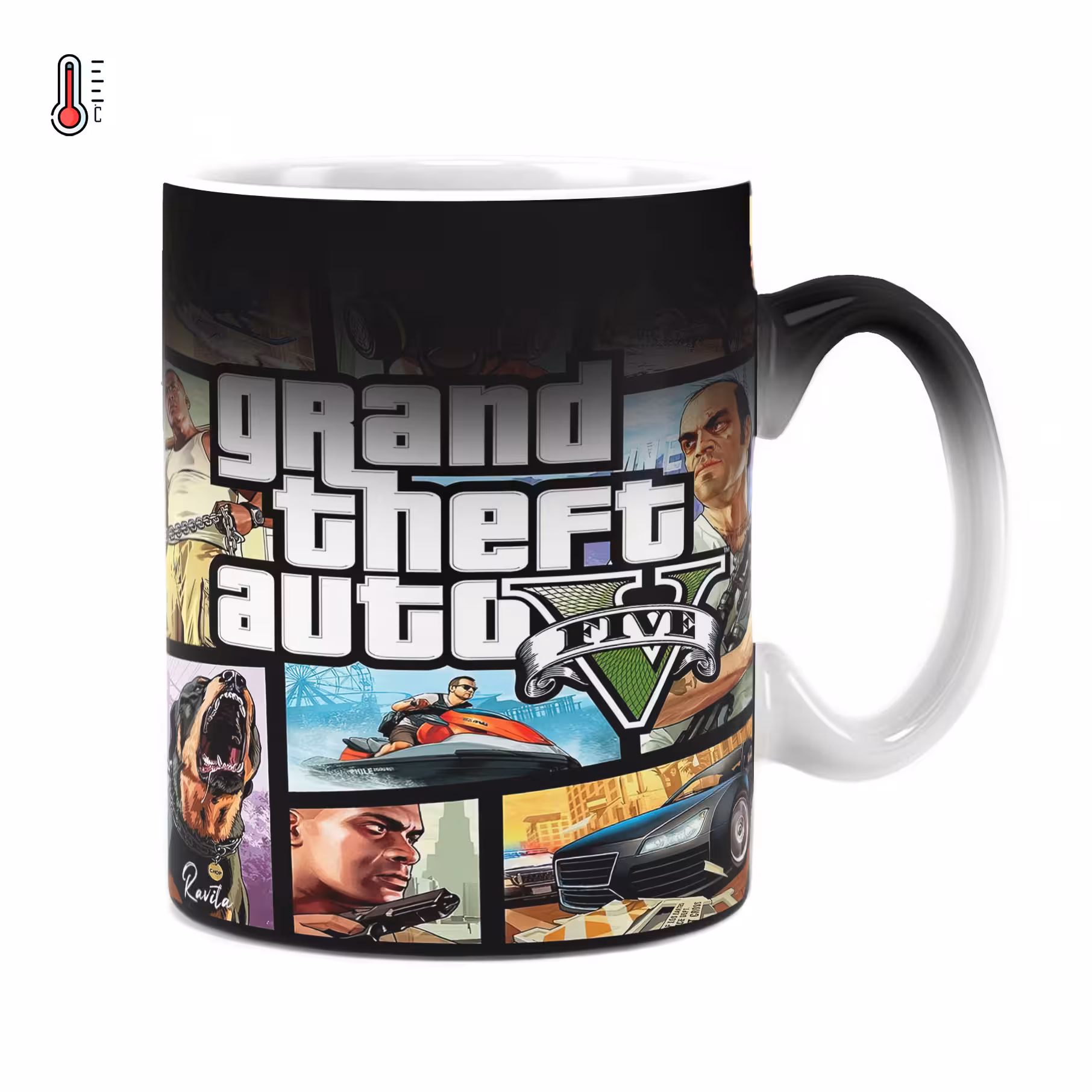 ماگ حرارتی راویتا طرح GTA V کد 3664