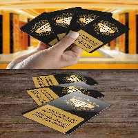 طرح لایه باز کارت ویزیت یک طرفه هتل لاکچری - گرافیک با طعم تربچه