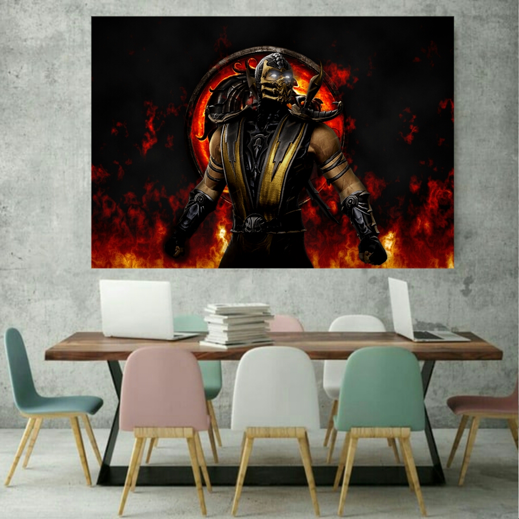 تابلو بوم طرح مورتال کمبت کد BH580