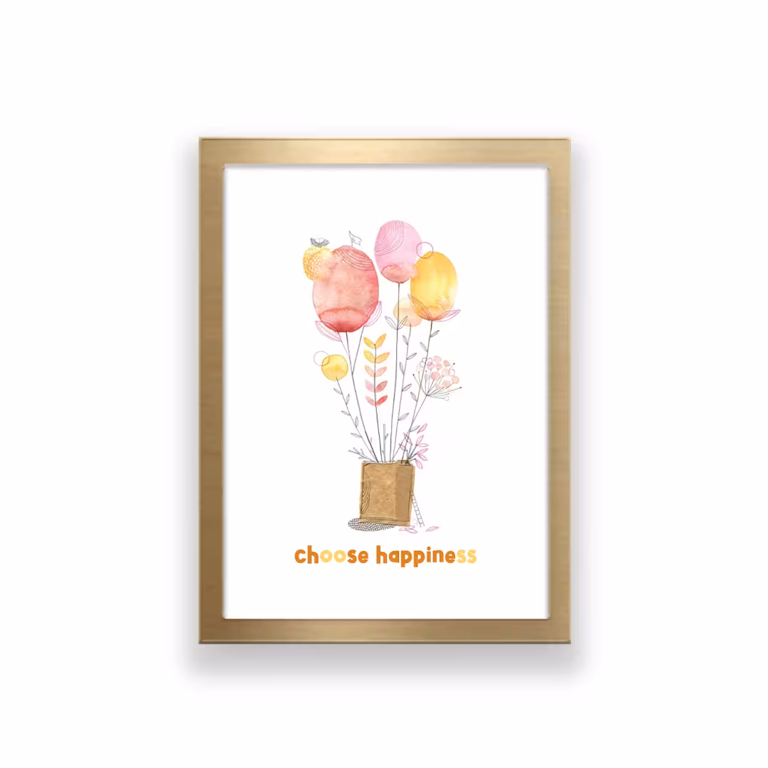 تابلو طرح انگیزشی مدل choose happiness 