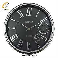 ساعت دیواری اورجینال آرتمیس آلیاژ فلزی نقره ای| کد رفرنس 90023، مدل: 2039Titaniumsilver