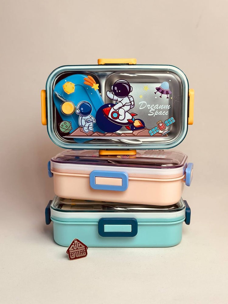 لانچ باکس دو قسمتی مستطیل فانتزی کد002150