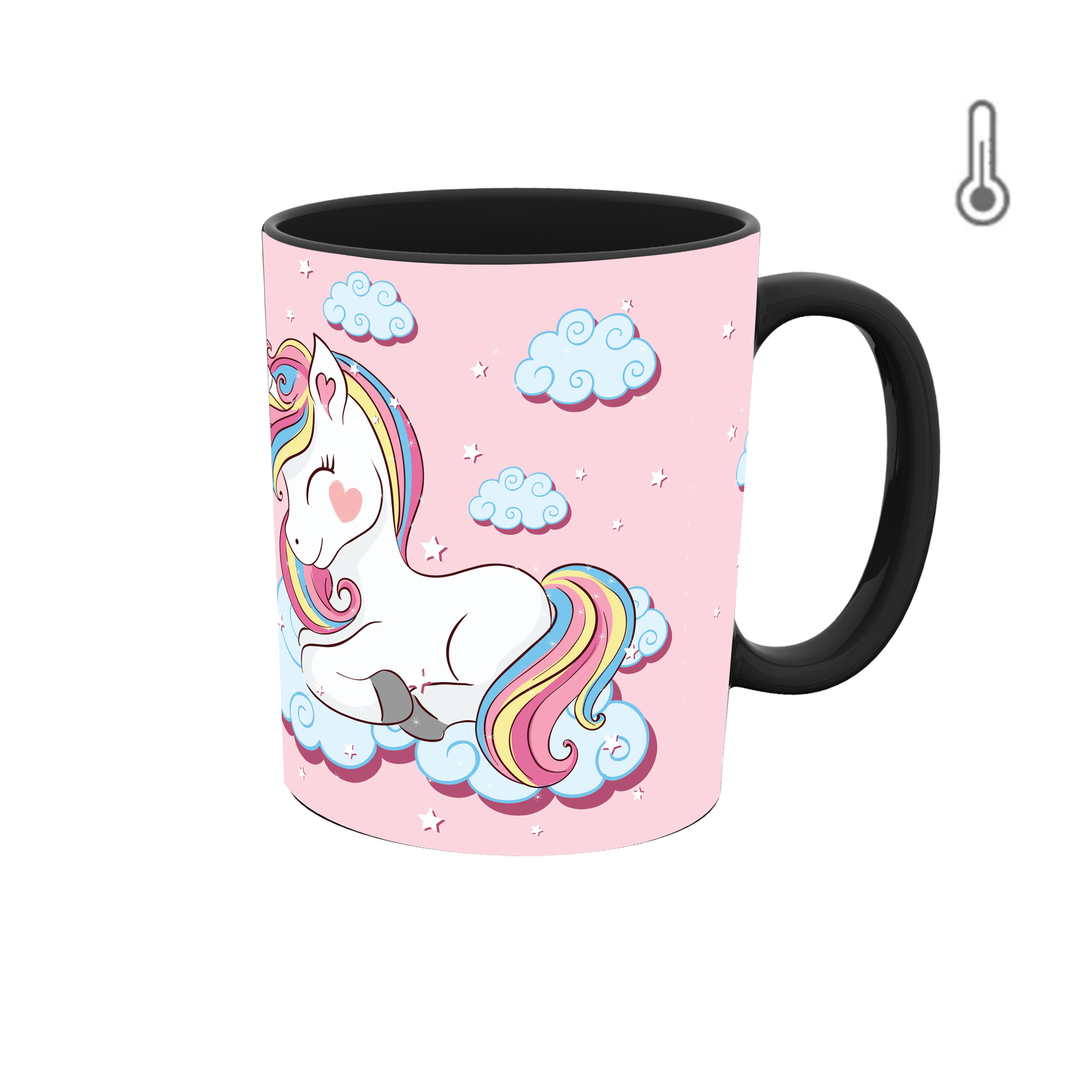 ماگ حرارتی طرح اسب تکشاخ مدل unicorn کد 01