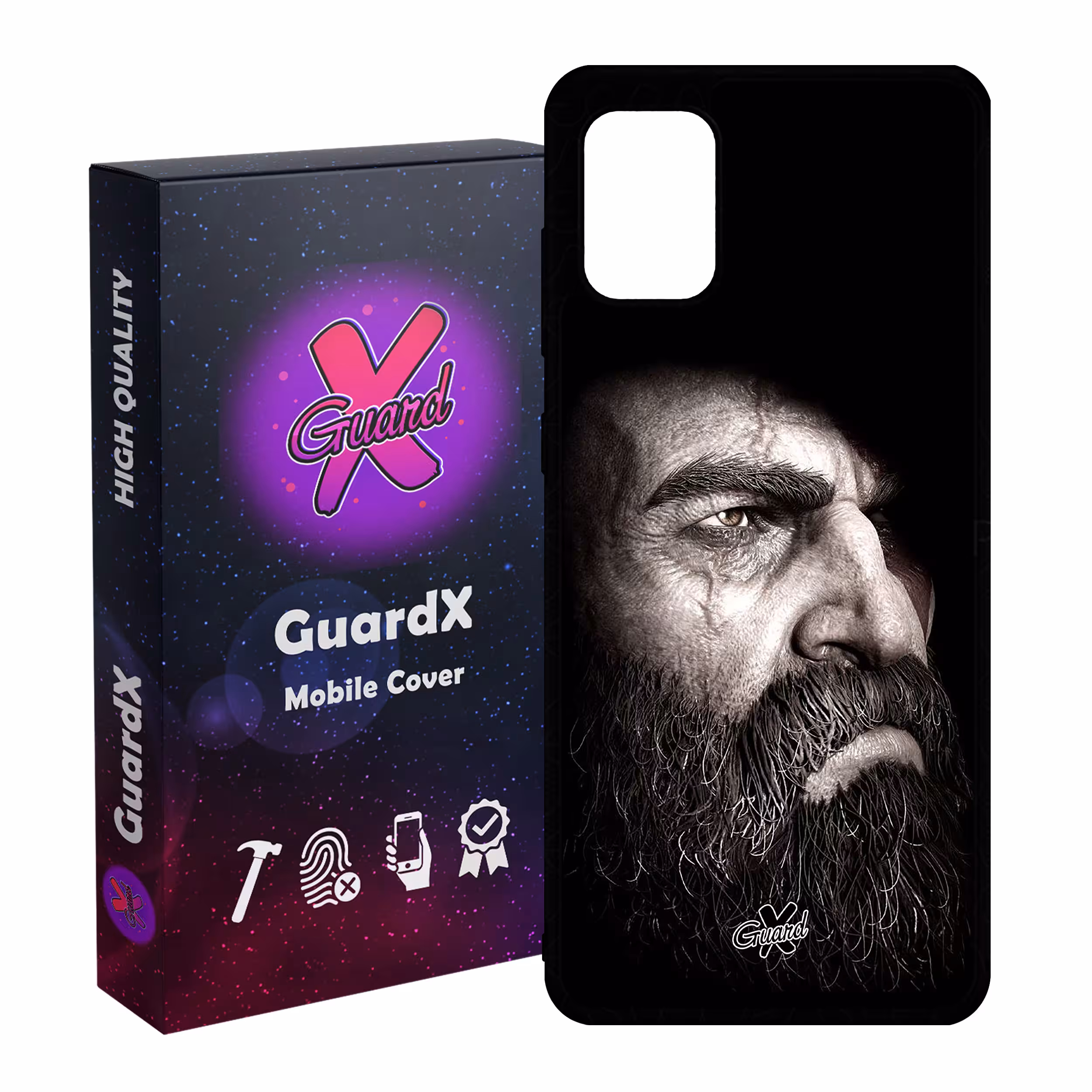 کاور گارد ایکس طرح God of War مدل Glass10100 مناسب برای گوشی موبایل سامسونگ Galaxy A31