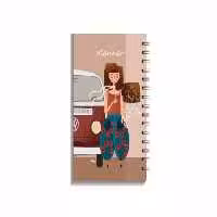 پلنر روزانه آبرنگ سایز A6 طرح شهرزاد کد 101430