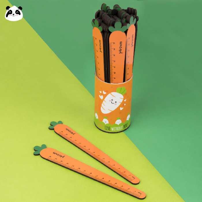 خط کش چوبی هویج