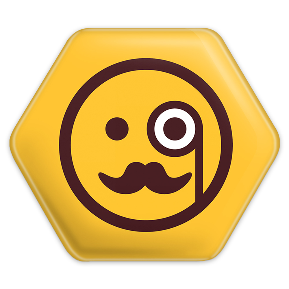 پیکسل خندالو طرح ایموجی مدل شش ضلعی کد 3016