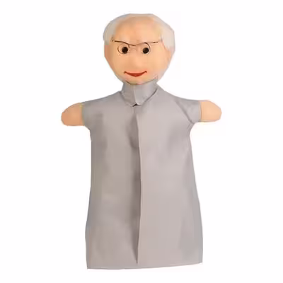 عروسک نمایشی مدل مشاغل کلبه عروسکی مجموعه 4 عددی