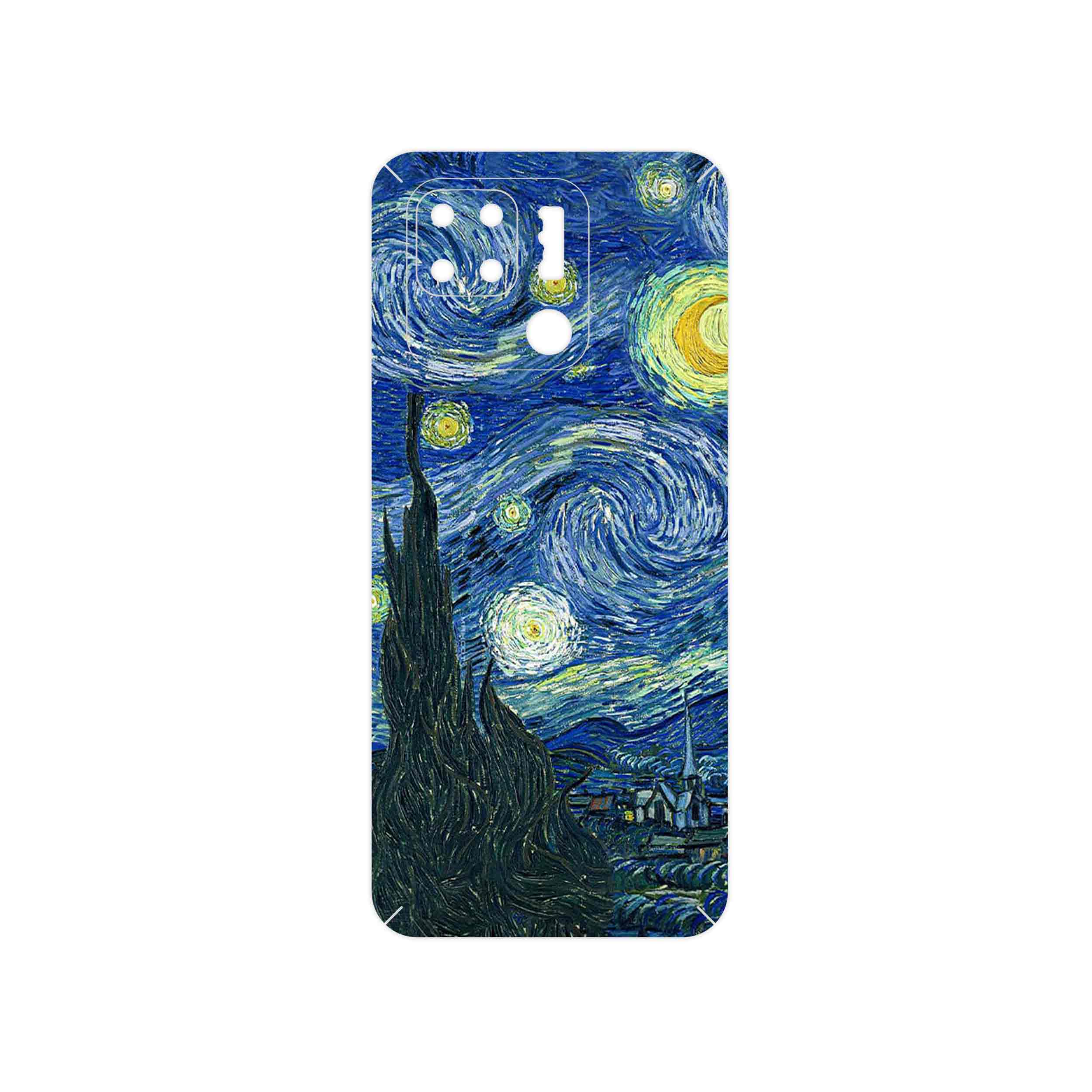 برچسب پوششی ماهوت مدل The Starry Night of van Gogh مناسب برای گوشی موبایل شیائومی Redmi 10C