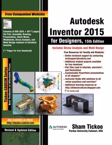 خرید و دانلود نسخه کامل کتاب Autodesk Inventor 2015 for Designers