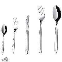 سرویس قاشق و چنگال 57 پارچه ناب استیل مدل پالرمو Palermo