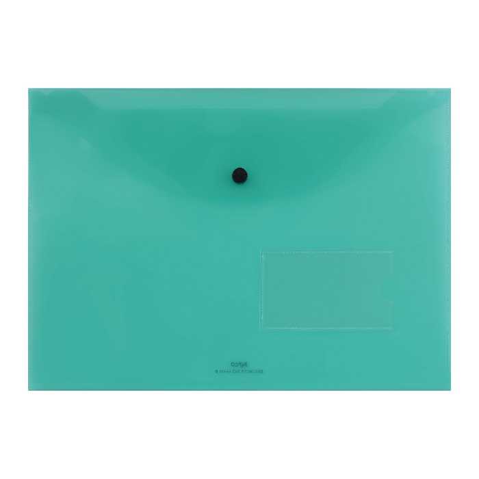 پوشه دکمه دار پاپکو مدل بیزینس A4-116BT بسته 24 عددی