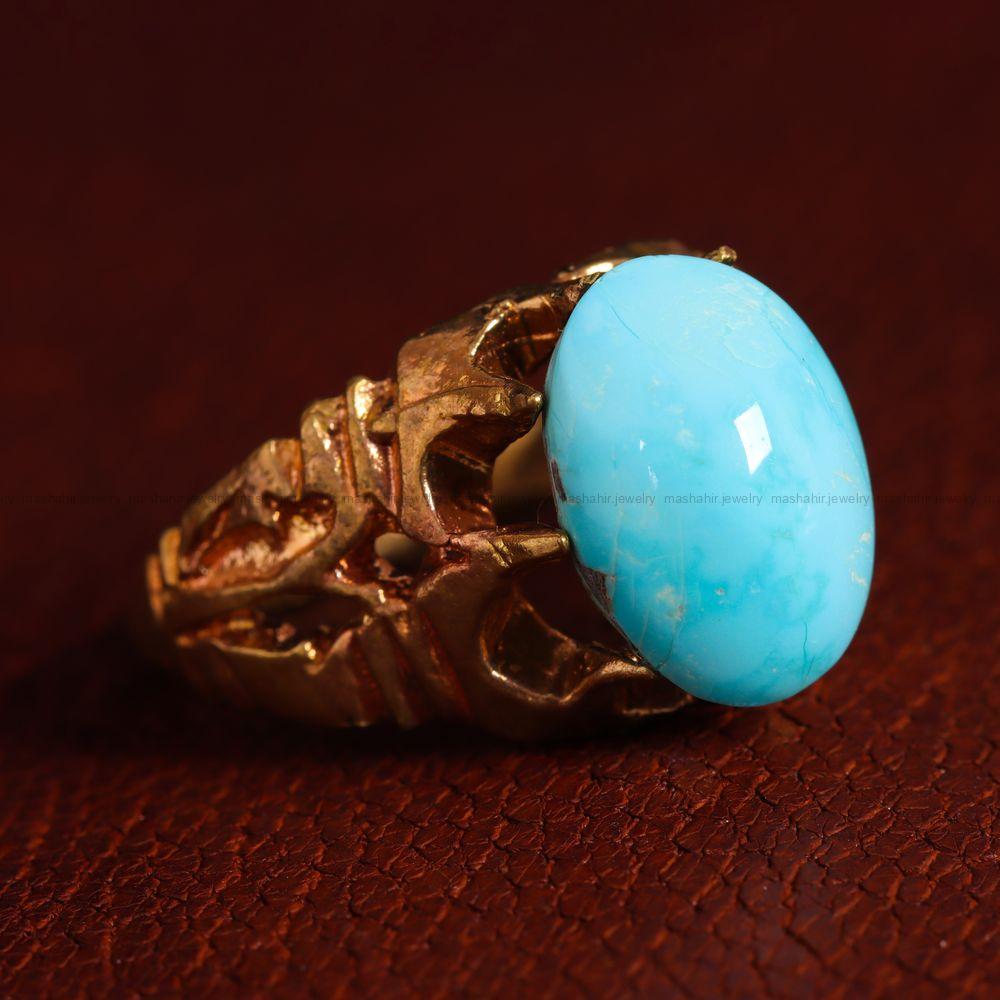 نگین فیروزه شجری کد 11408 - جواهری مشاهیر