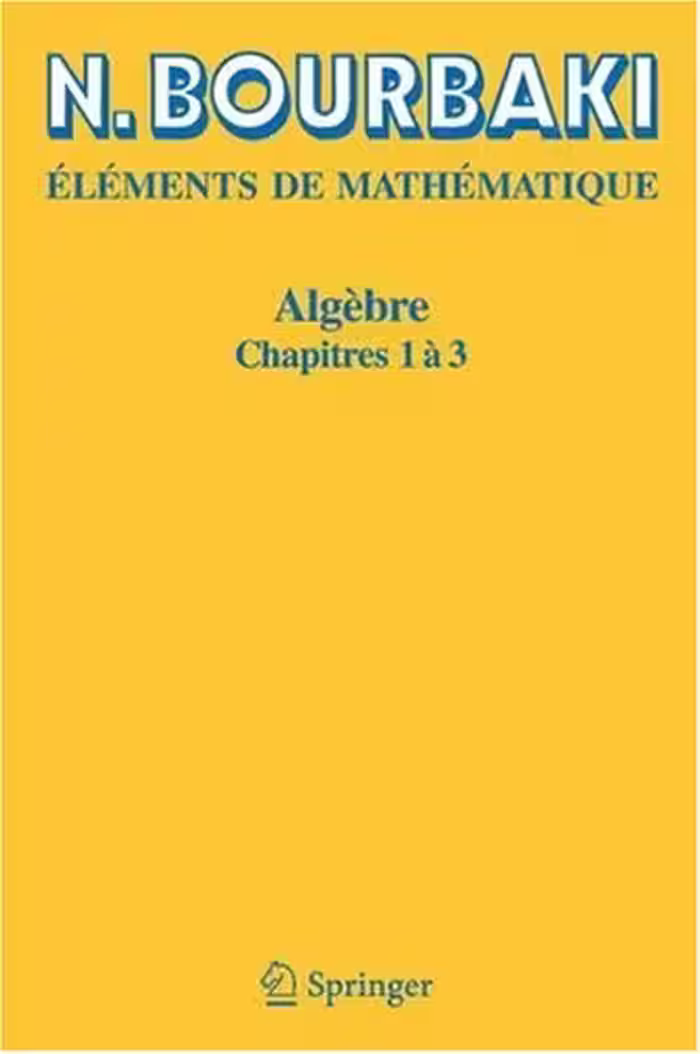 خرید و دانلود نسخه کامل کتاب Algèbre: Chapitres 1 à 3