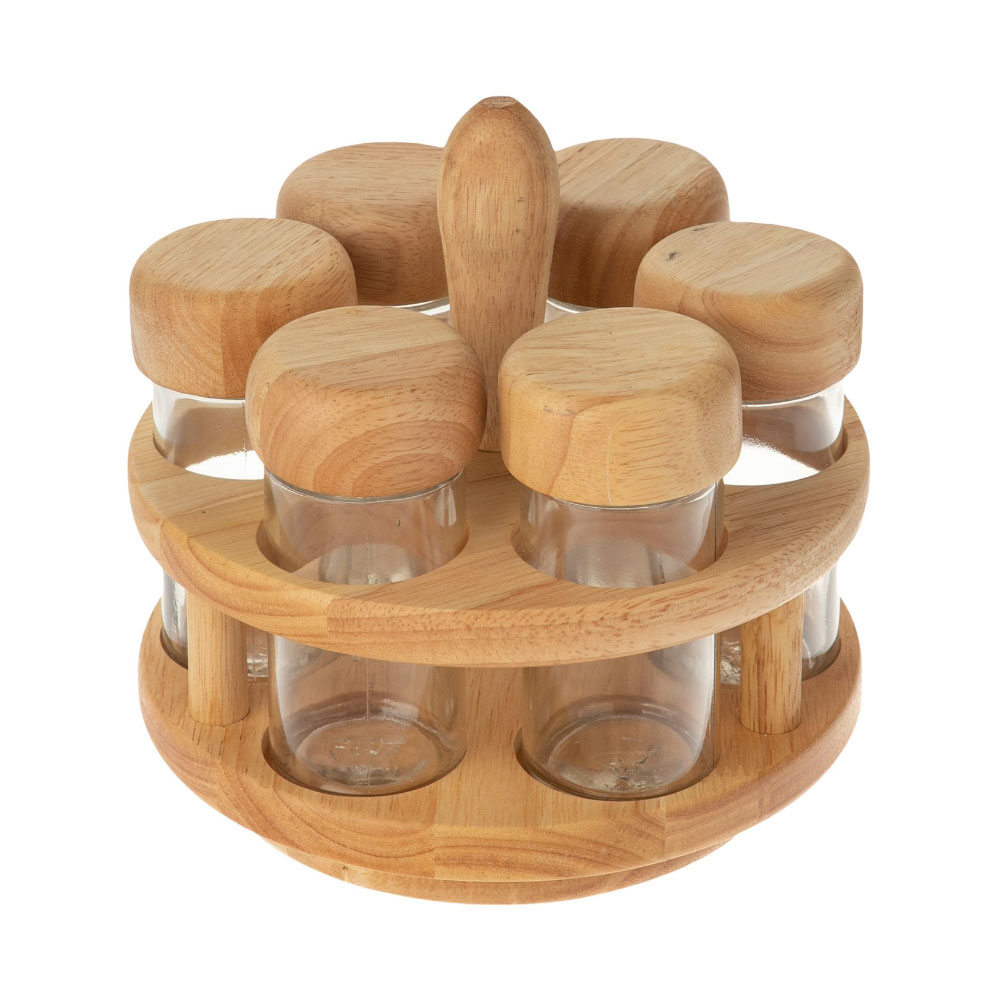 ست جا ادویه 6 پارچه مدل nature کد 062