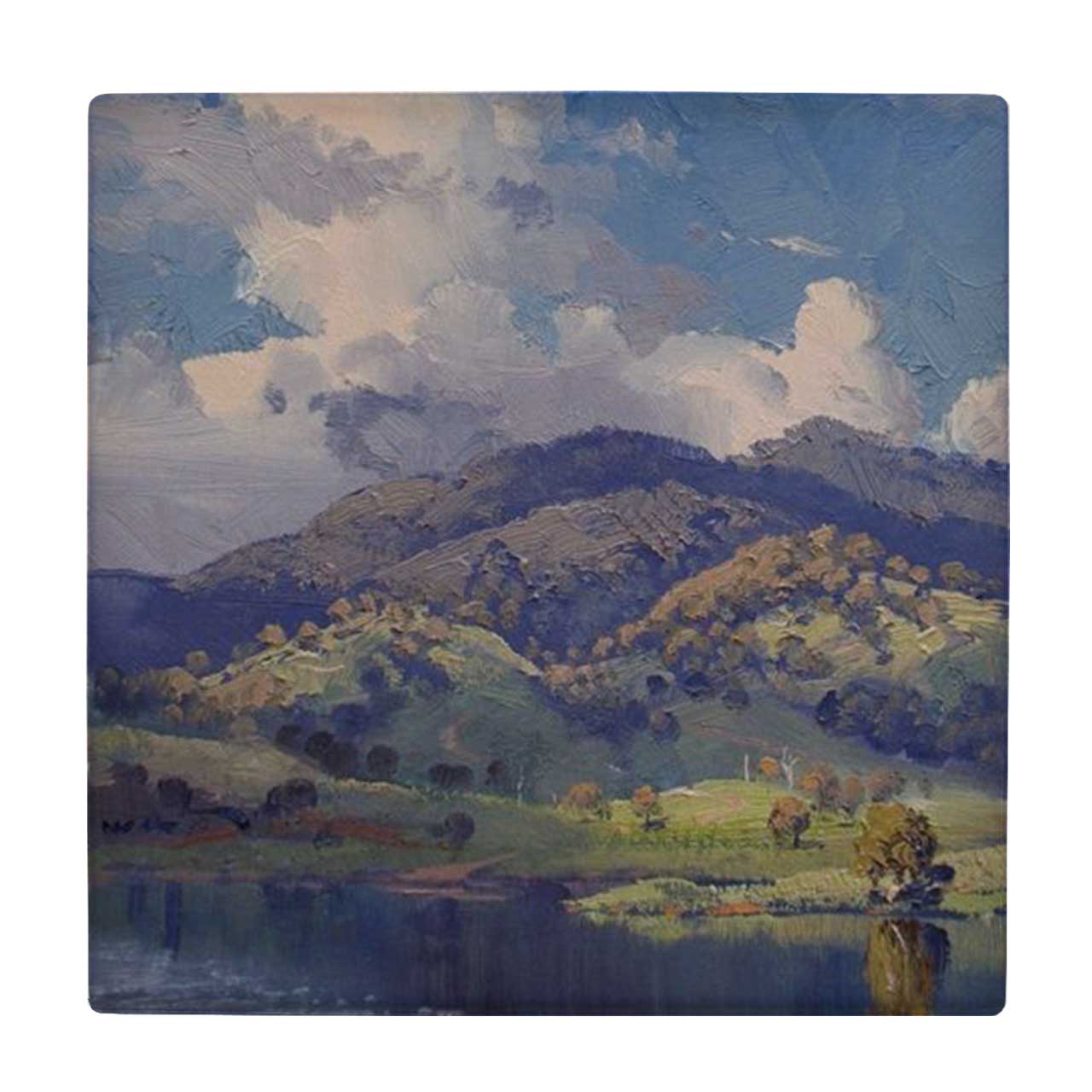 زیر لیوانی  طرح دریاچه و جنگل کوهستانی کد    5989830_4922