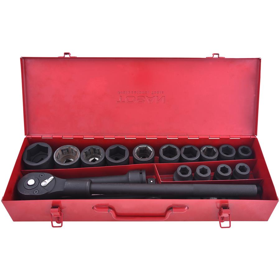 جعبه بکس درایو 3/4 اینچ 19 پارچه فشار قوی توسن مدل T3454-19