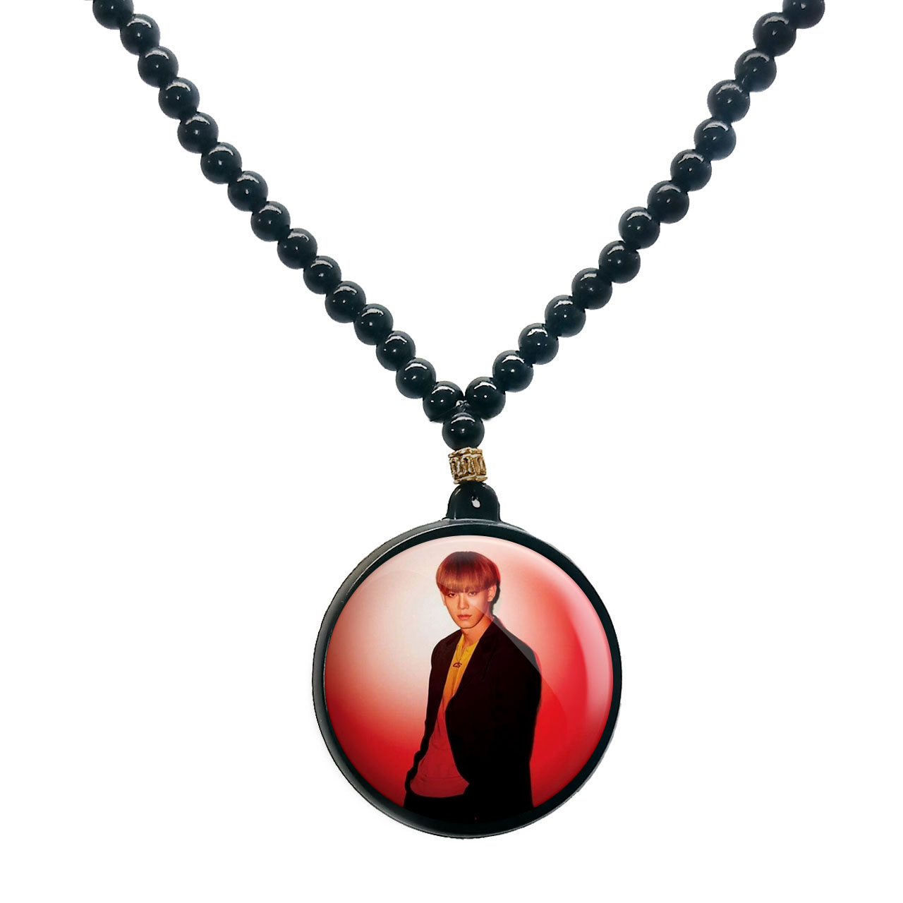 گردنبند پرمانه طرح exo کد pmd.14181 مدل دو طرفه