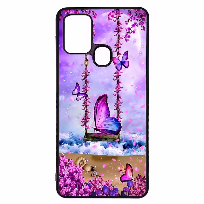 کاور طرح پروانه کد G-028 مناسب برای گوشی موبایل سامسونگ Galaxy A21s | دیجی قاب دونی