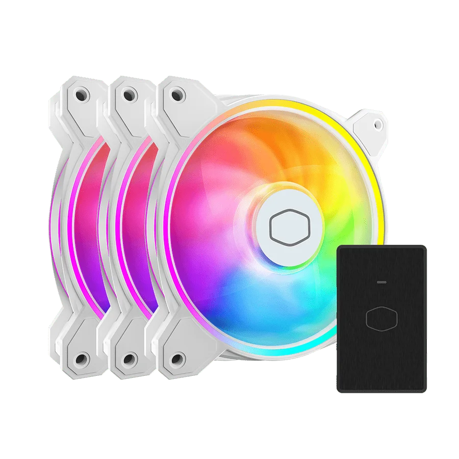 فن کیس کولر مستر MASTERFAN MF120 HALO2 3IN1 White فروشگاه گیمینگ تکاف