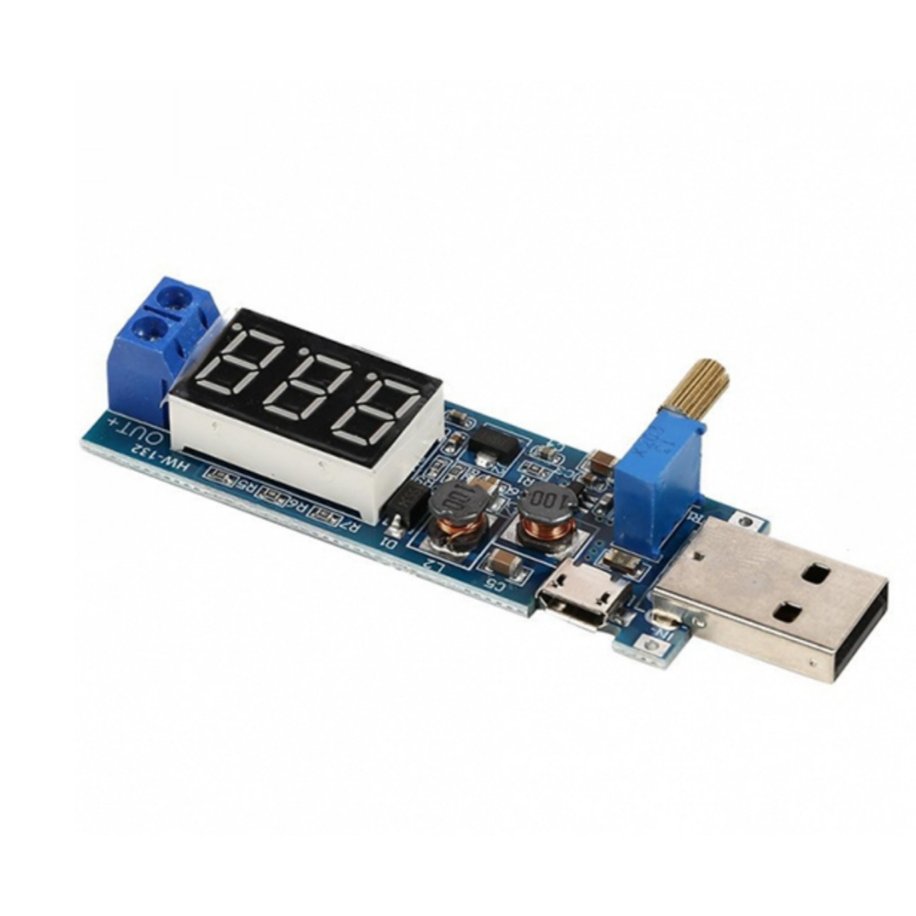 ماژول DC DC کاهنده و افزاینده 12 ولت با ورودی USB و میکرو USB