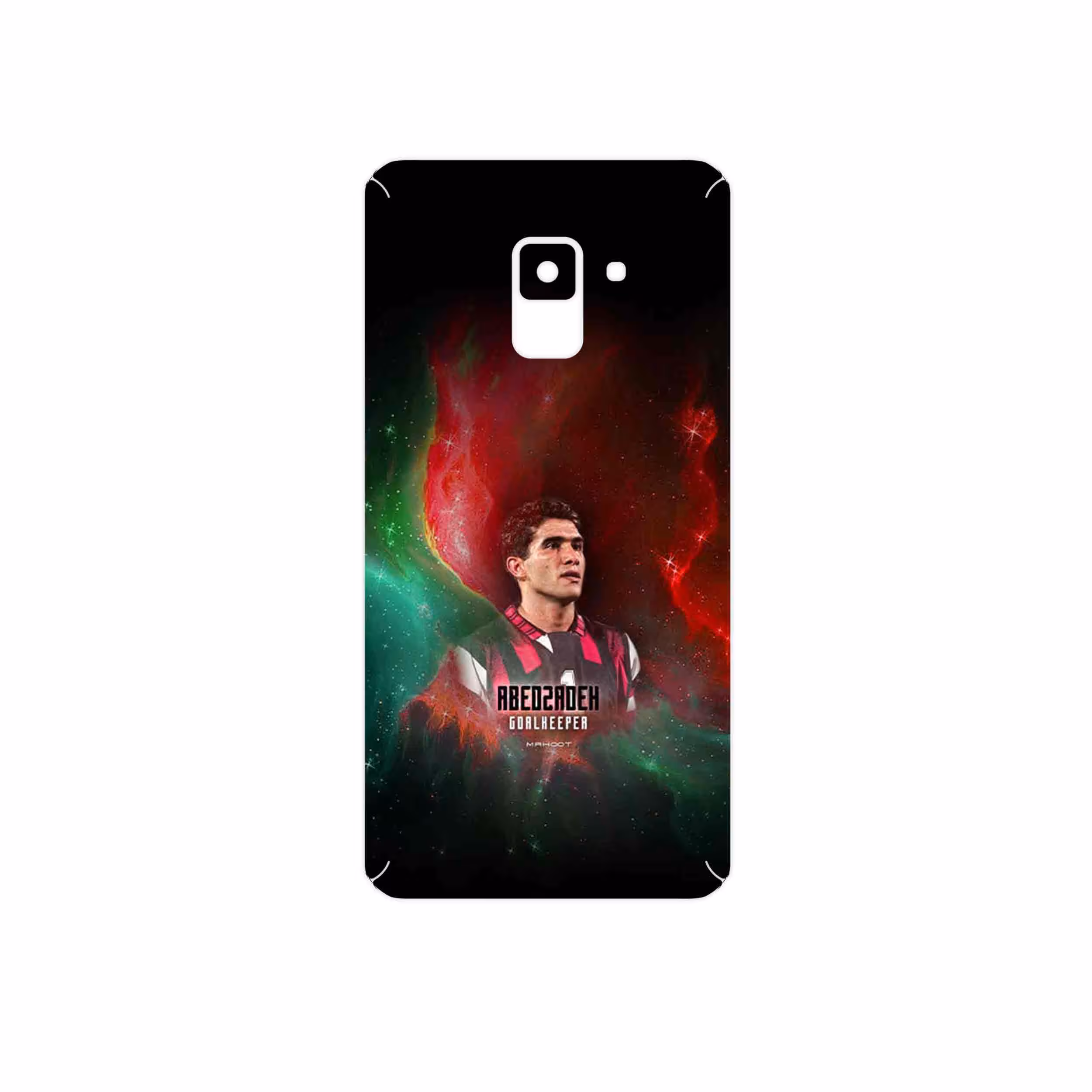 برچسب پوششی ماهوت مدل Ahmad Reza Abedzadeh مناسب برای گوشی موبایل سامسونگ Galaxy A8 2018