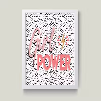 تابلو مدل Girl Power Minimall کد m2404-w