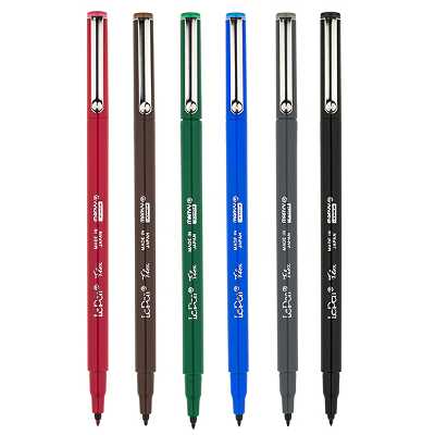 ماژیک حرفه ای ماروی یوشیدا مدل Lepen Flex بسته 6 عددی