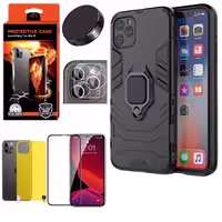 کاور کینگ کونگ مدل BATMAN مناسب برای گوشی موبایل اپل Iphone 11 Pro به همراه محافظ صفحه نمایش و محافظ لنز دوربین و برچسب محافظ پشت و پایه نگهدارنده گوشی