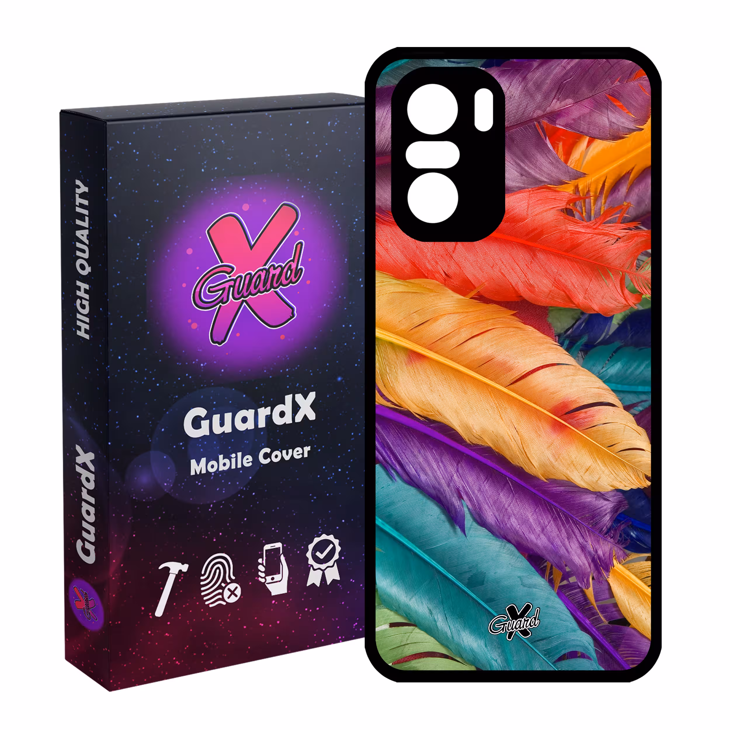 کاور گارد ایکس طرح Feather مدل Glass10180 مناسب برای گوشی موبایل شیائومی Poco F3/MI 11X/MI 11X Pro/Redmi K40/K40 Pro