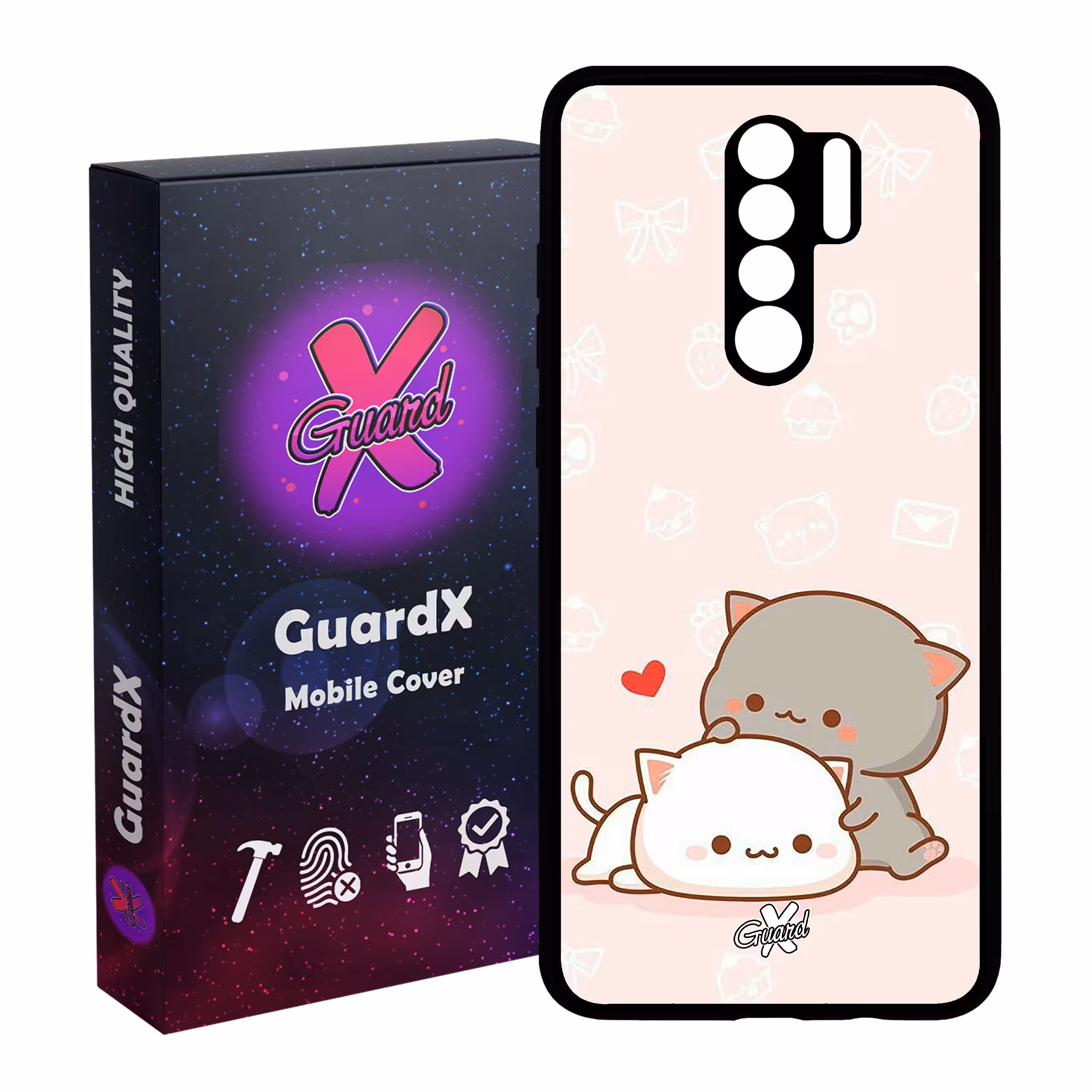 کاور گارد ایکس طرح Love مدل Glass10372 مناسب برای گوشی موبایل شیائومی Redmi 9 / 9 Prime
