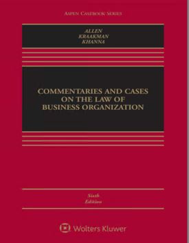 خرید و دانلود نسخه کامل کتاب Commentaries and Cases on the Law of Business Organization (6th Edition) -   Pdf