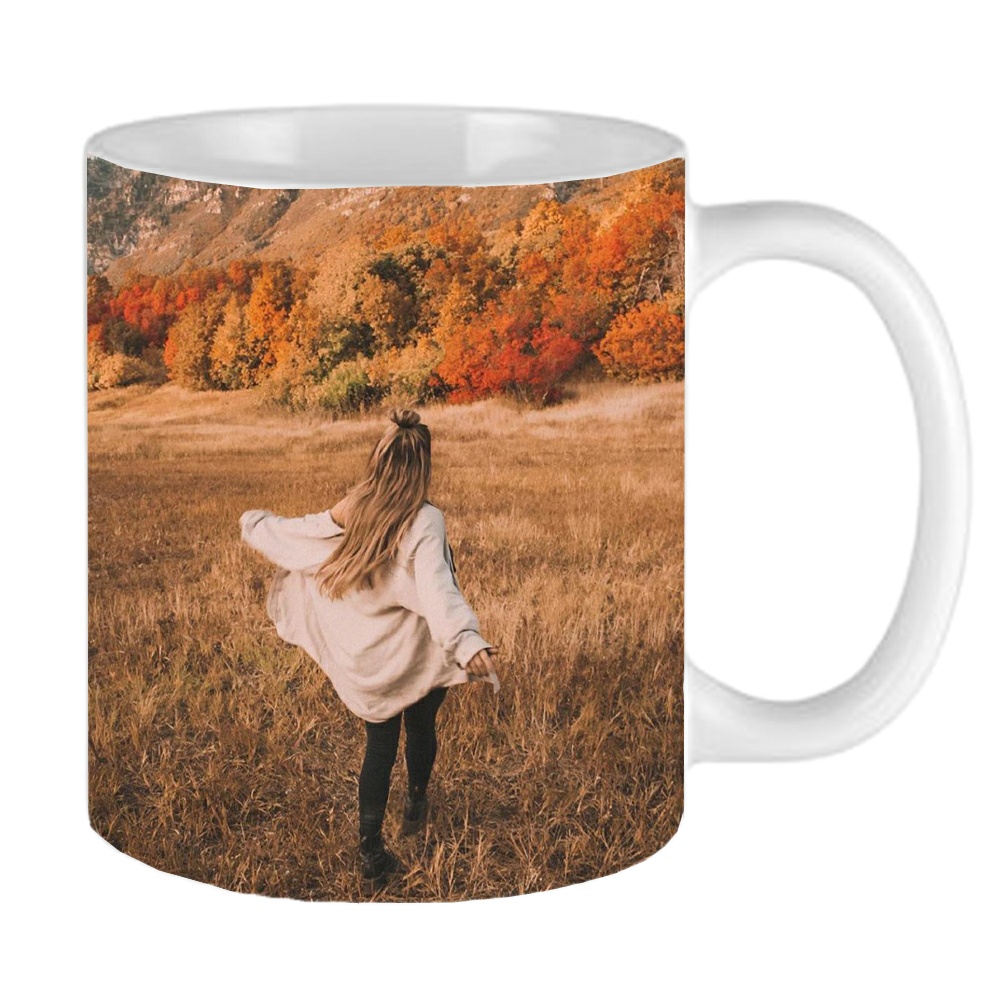 ماگ طرح دختر پاییزی مدل MLS2576