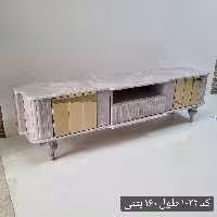 میز تلویزیون شبستان مدل 1022 رنگ بتنی