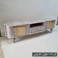 میز تلویزیون شبستان مدل 1022 رنگ بتنی