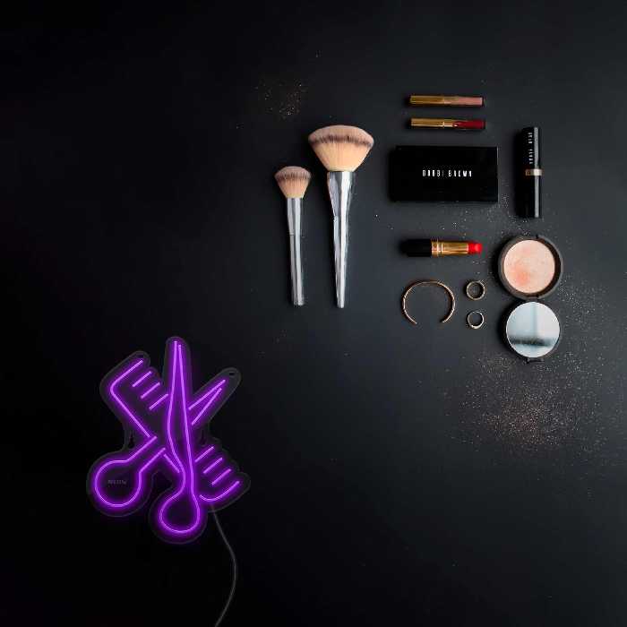 چراغ دیواری نئون دیزاین طرح Barber_PR