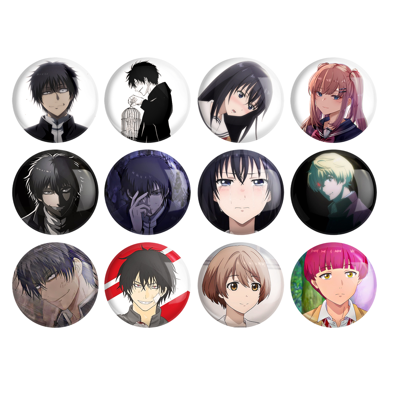 پیکسل خندالو مدل انیمه تومو داچی گیم Tomodachi Game کد 1038 مجموعه 12 عددی