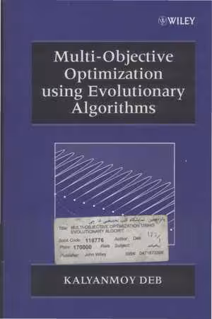 [PDF] دانلود کتاب Multi-Objective Optimization Using Evolutionary Algorithms, 2001