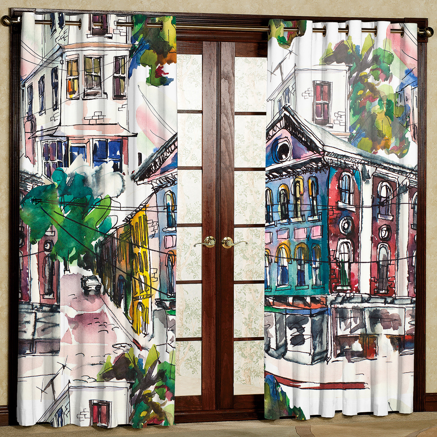 پرده مدل جغد هازان پانچی کد 2035 سایز 140x200 سانتی متر