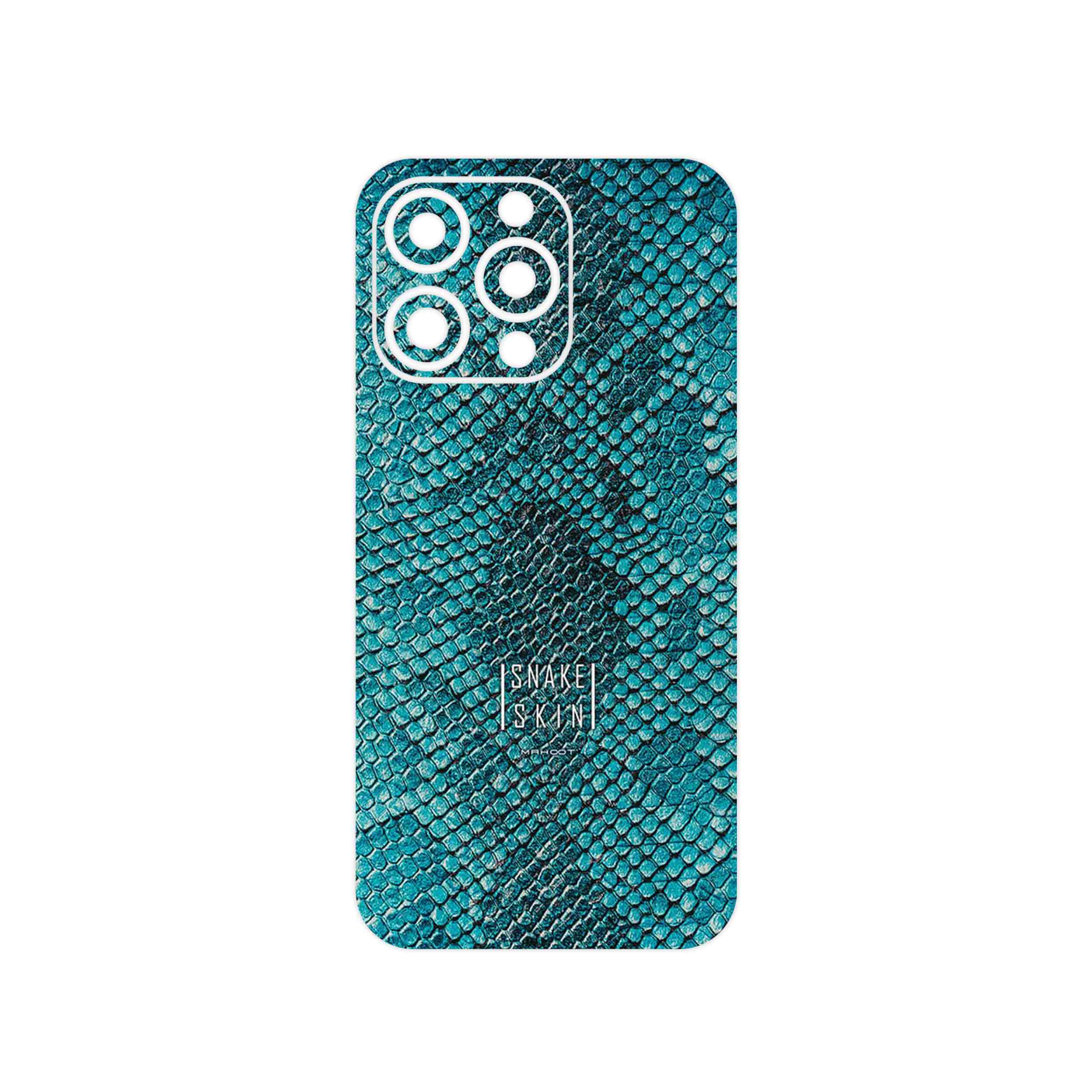 برچسب پوششی ماهوت مدل Blue Snake Skin مناسب برای گوشی موبایل اپل iPhone 13 Pro Max